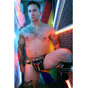 Breedwell Jockstrap Pure Pride Noir-Rainbow
